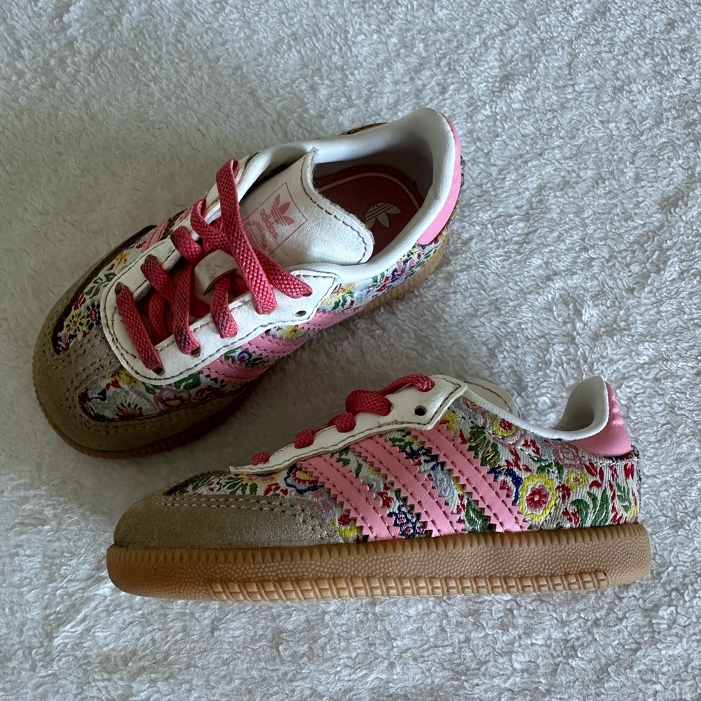 Pink adidas floral limited edition